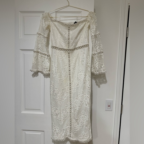 Pretty little thing lace midi dress UK 14 - Picture 5 of 8